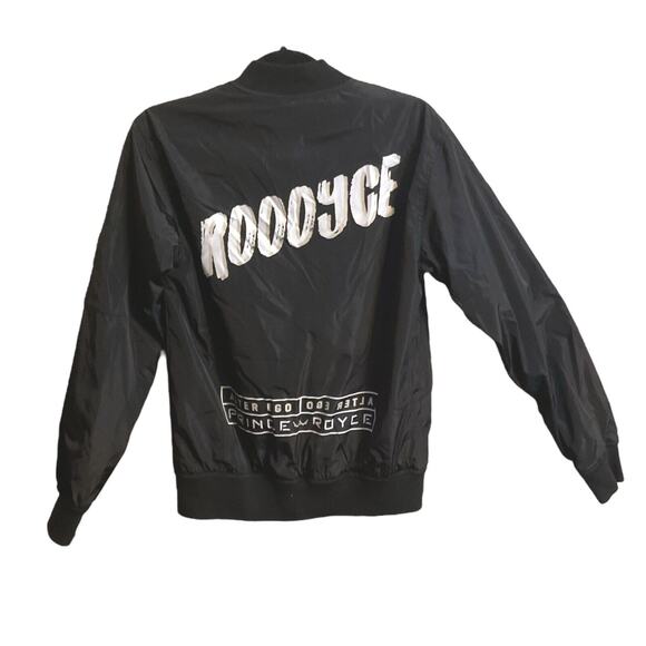 Prince Royce Alter Ego Tour Aviator Bomber Jacket Size XS Gold Logo “Roooyse” - Picture 13 of 16